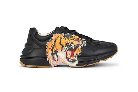 gucci rhyton tigers|Gucci tiger sneakers high.